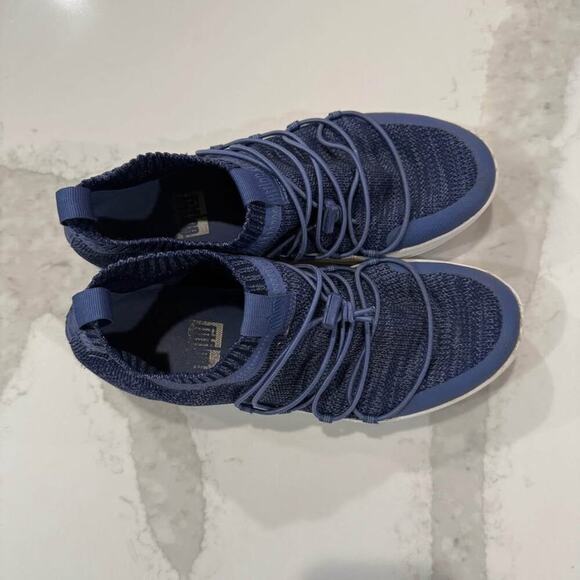 Fitflop Uberknit SlipOn Ghillie Athletic Sneaker Womens8.5 Blue Running Training - Picture 6 of 9